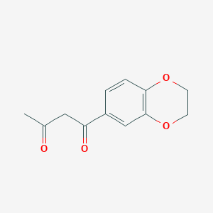 molecular formula C12H12O4 B2482522 1-(2,3-Dihydro-1,4-benzodioxin-6-yl)butane-1,3-dione CAS No. 5533-78-8