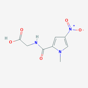 molecular formula C8H9N3O5 B2482533 2-[(1-methyl-4-nitro-1H-pyrrol-2-yl)formamido]acetic acid CAS No. 98488-59-6