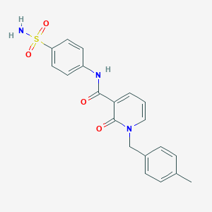 molecular formula C20H19N3O4S B2482574 1-[(4-methylphenyl)methyl]-2-oxo-N-(4-sulfamoylphenyl)pyridine-3-carboxamide CAS No. 946221-09-6