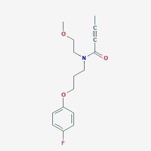 N-[3-(4-Fluorophenoxy)propyl]-N-(2-methoxyethyl)but-2-ynamide