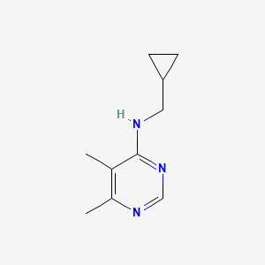 molecular formula C10H15N3 B2482608 N-(cyclopropylmethyl)-5,6-dimethylpyrimidin-4-amine CAS No. 2166731-70-8
