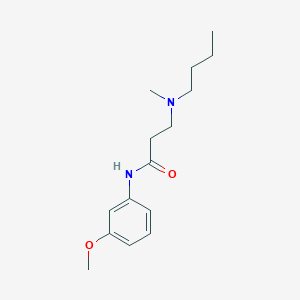 3-[butyl(methyl)amino]-N-(3-methoxyphenyl)propanamide