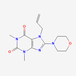 1,3-Dimethyl-8-morpholin-4-yl-7-prop-2-enylpurine-2,6-dione