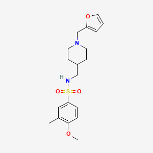 N-((1-(furan-2-ylmethyl)piperidin-4-yl)methyl)-4-methoxy-3-methylbenzenesulfonamide