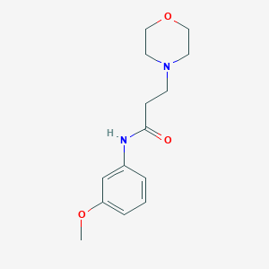molecular formula C14H20N2O3 B248263 N-(3-methoxyphenyl)-3-(4-morpholinyl)propanamide 