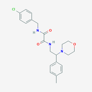 molecular formula C22H26ClN3O3 B2482638 N1-(4-chlorobenzyl)-N2-(2-morpholino-2-(p-tolyl)ethyl)oxalamide CAS No. 941976-20-1