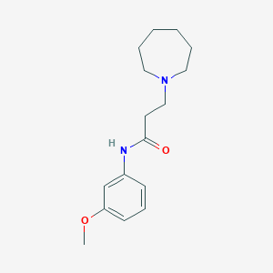 molecular formula C16H24N2O2 B248264 3-(azepan-1-yl)-N-(3-methoxyphenyl)propanamide 