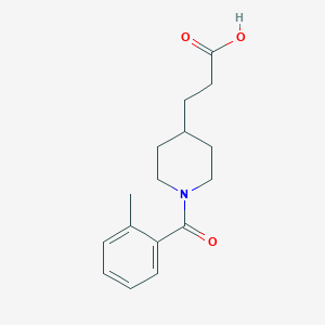 3-[1-(2-Methylbenzoyl)-4-piperidyl]propanoic acid