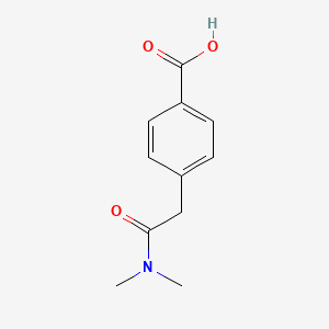 4-[(Dimethylcarbamoyl)methyl]benzoic acid