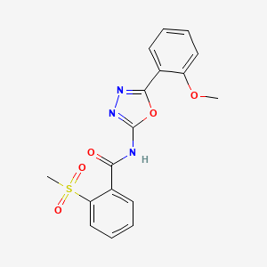 N-[5-(2-methoxyphenyl)-1,3,4-oxadiazol-2-yl]-2-methylsulfonylbenzamide