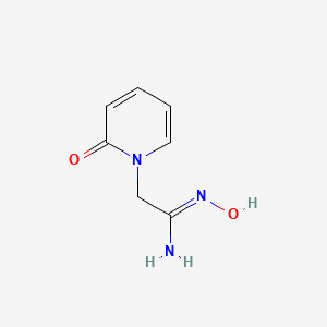 molecular formula C7H9N3O2 B2482661 N-Hydroxy-2-(2-oxopyridin-1(2H)-yl)acetimidamide CAS No. 871544-57-9