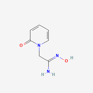 molecular formula C7H9N3O2 B2482661 N-羟基-2-(2-氧代吡啶-1(2H)-基)乙酰亚胍 CAS No. 871544-57-9