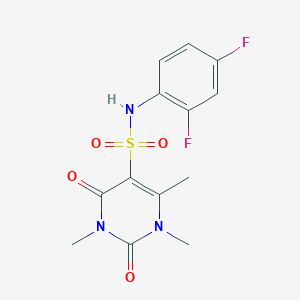N-(2,4-difluorophenyl)-1,3,4-trimethyl-2,6-dioxopyrimidine-5-sulfonamide