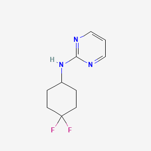 molecular formula C10H13F2N3 B2482673 N-(4,4-difluorocyclohexyl)pyrimidin-2-amine CAS No. 1871922-83-6