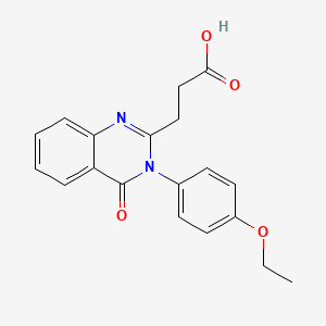 3-[3-(4-Ethoxyphenyl)-4-oxo-3,4-dihydroquinazolin-2-yl]propanoic acid