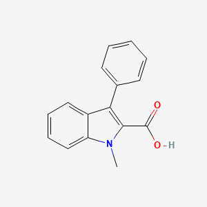 molecular formula C16H13NO2 B2482681 1-Methyl-3-phenyl-1H-indole-2-carboxylic acid CAS No. 91606-00-7
