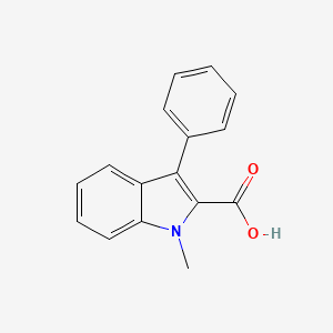 molecular formula C16H13NO2 B2482681 Acide 1-méthyl-3-phényl-1H-indole-2-carboxylique CAS No. 91606-00-7