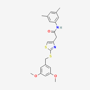 2-(2-((3,5-dimethoxybenzyl)thio)thiazol-4-yl)-N-(3,5-dimethylphenyl)acetamide