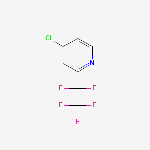 molecular formula C7H3ClF5N B2482701 4-クロロ-2-(パーフルオロエチル)ピリジン CAS No. 1816283-20-1