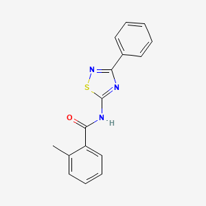 molecular formula C16H13N3OS B2482724 2-甲基-N-(3-苯基-1,2,4-噻二唑-5-基)苯甲酰胺 CAS No. 690246-29-8