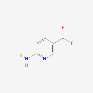 molecular formula C6H6F2N2 B2482732 5-(Difluoromethyl)pyridin-2-amine CAS No. 1211523-68-0