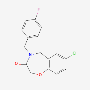 7-chloro-4-(4-fluorobenzyl)-4,5-dihydro-1,4-benzoxazepin-3(2H)-one
