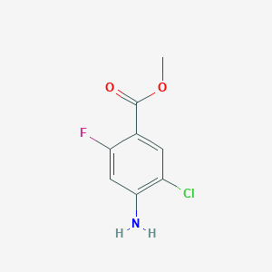 molecular formula C8H7ClFNO2 B2482760 Benzoate de méthyle 4-amino-5-chloro-2-fluoro CAS No. 1427372-40-4