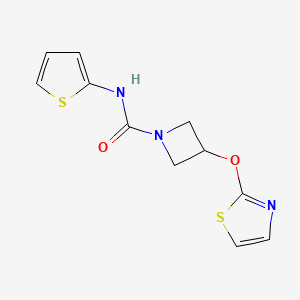 3-(thiazol-2-yloxy)-N-(thiophen-2-yl)azetidine-1-carboxamide