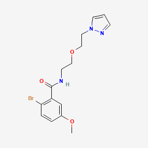 N-(2-(2-(1H-pyrazol-1-yl)ethoxy)ethyl)-2-bromo-5-methoxybenzamide