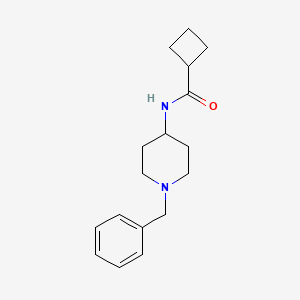 molecular formula C17H24N2O B2482763 N-(1-苄基哌啶-4-基)环丁烷甲酰胺 CAS No. 334974-40-2