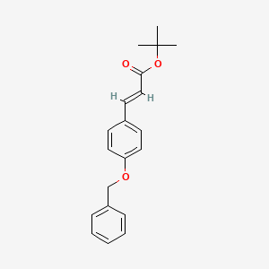 molecular formula C20H22O3 B2482766 (E)-Éster terc-butílico del ácido 3-(4-(benciloxi)fenil)acrílico CAS No. 691905-29-0