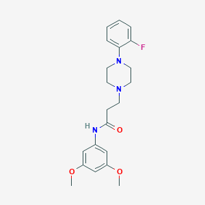 N-(3,5-dimethoxyphenyl)-3-[4-(2-fluorophenyl)piperazin-1-yl]propanamide