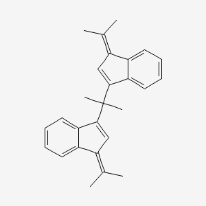 molecular formula C27H28 B2482804 1-(1-methylethylidene)-3-{1-methyl-1-[1-(1-methylethylidene)-1H-inden-3-yl]ethyl}-1H-indene CAS No. 190728-99-5
