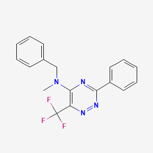 N-benzyl-N-methyl-3-phenyl-6-(trifluoromethyl)-1,2,4-triazin-5-amine