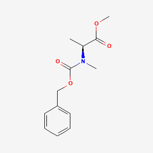 molecular formula C13H17NO4 B2482823 甲基(2S)-2-{[(苄氧基)羰基](甲基)氨基}丙酸酯 CAS No. 24164-72-5