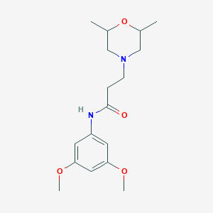 molecular formula C17H26N2O4 B248283 N-(3,5-Dimethoxy-phenyl)-3-(dimethyl-morpholin-4-yl)-propionamide 