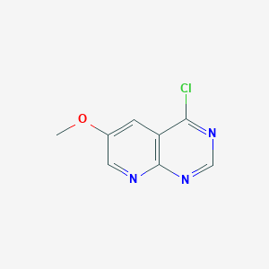 molecular formula C8H6ClN3O B2482836 4-Chloro-6-methoxypyrido[2,3-d]pyrimidine CAS No. 1378873-91-6