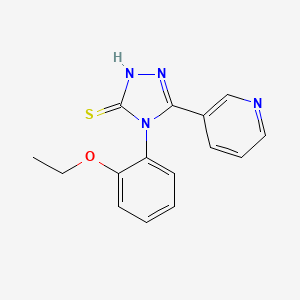 molecular formula C15H14N4OS B2482863 4-(2-乙氧苯基)-5-(吡啶-3-基)-4H-1,2,4-三唑-3-硫醇 CAS No. 452053-06-4