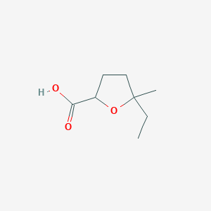 molecular formula C8H14O3 B2482866 5-乙基-5-甲氧基噁唑烷-2-羧酸 CAS No. 1849363-21-8