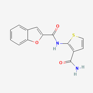 N-(3-carbamoylthiophen-2-yl)-1-benzofuran-2-carboxamide