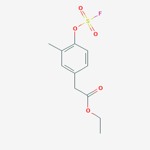 Ethyl 2-(4-fluorosulfonyloxy-3-methylphenyl)acetate