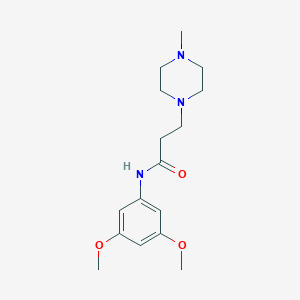 N-(3,5-dimethoxyphenyl)-3-(4-methylpiperazin-1-yl)propanamide
