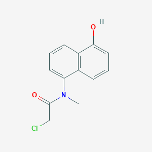 molecular formula C13H12ClNO2 B2482889 2-Chloro-N-(5-hydroxynaphthalen-1-yl)-N-methylacetamide CAS No. 1397194-47-6