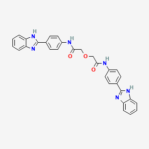 molecular formula C30H24N6O3 B2482892 2,2'-氧基二(N-(4-(1H-苯并[d]咪唑-2-基)苯基)乙酰胺) CAS No. 476634-17-0