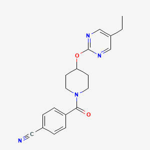 4-[4-(5-Ethylpyrimidin-2-yl)oxypiperidine-1-carbonyl]benzonitrile