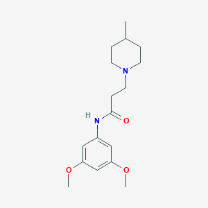 N-(3,5-dimethoxyphenyl)-3-(4-methyl-1-piperidinyl)propanamide