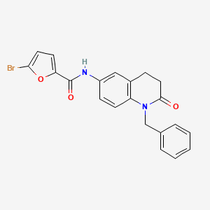 molecular formula C21H17BrN2O3 B2482916 N-(1-苄基-2-氧代-1,2,3,4-四氢喹啉-6-基)-5-溴-2-呋酰胺 CAS No. 951471-92-4