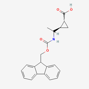 (1R,2R)-2-[1-(9H-Fluoren-9-ylmethoxycarbonylamino)ethyl]cyclopropane-1-carboxylic acid