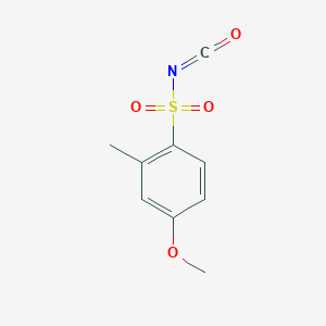molecular formula C9H9NO4S B2482935 4-Methoxy-2-methylbenzenesulfonyl isocyanate CAS No. 1226263-99-5