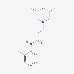 3-(3,5-dimethylpiperidin-1-yl)-N-(2-methylphenyl)propanamide